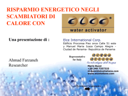 ELCE - TecnEcologia dell`Acqua