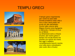 Templi Greci e ordini architettonici
