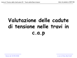 valutazione delle Cadute di Tensione