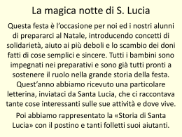 La magica notte di S. Lucia
