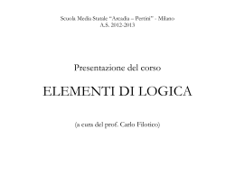Scuola Media Statale &ldquo;Arcadia &ndash; Pertini&rdquo; - Milano A.S. 2012-2013
