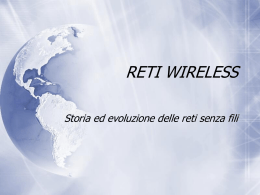 reti wireless (lucidi) - Dipartimento di Informatica