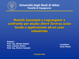 PAO3 - Alfredo Soldati - Università degli Studi di Udine