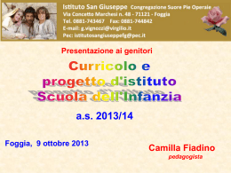 Anno scolastico 2011/12 - Istituto "San Giuseppe"