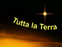 Tutta la terra attende