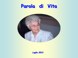 Parola di vita - Luglio 2012