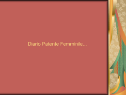 Diario Patente Femminile