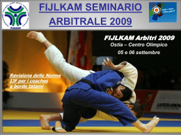 Revisione delle Norme IJF per i Coaches a bordo