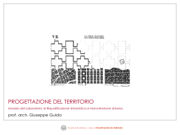 il territorio - Facolt&agrave; di Architettura Luigi Vanvitelli