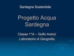 Progetto Sardegna Acqua