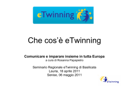 Cos`&egrave; eTwinning?
