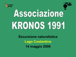 Scarica la presentazione dell`escursione