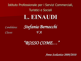 Rosso come - Istituto Einaudi Lodi