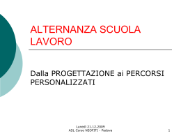 Dalla progettazione ai percorsi personalizzati