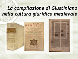 Glossatori e postaccursiani - Sezione di Storia del diritto medievale