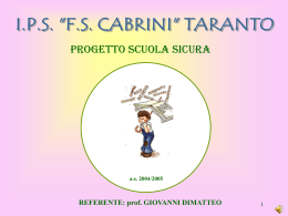 Progetto Scuola Sicura - Taranto
