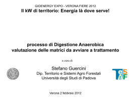 prof. Stefano Guercini, Agronomo, Università di Padova