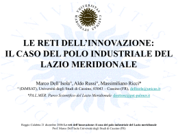 le reti dell`innovazione
