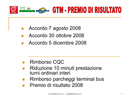 Le slides della Filt Abruzzo