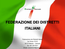 I distretti industriali in Italia: vantaggi competitivi ed esperienze di