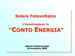 Conto Energia - Legambiente Padova