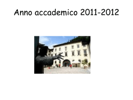 Anno accademico 2011-2012