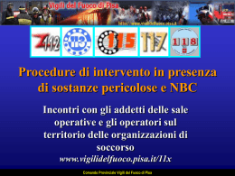 linee guida per l`intervento cbrn in caso di attacco terroristico
