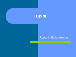 I Lipidi
