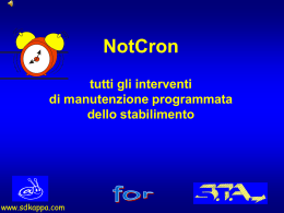 Notcron: manutenzione