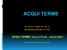 Acqui Terme: una città da...ascoltare!