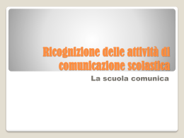 La scuola comunica
