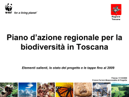 Piano d`azione biodiversità Regione Toscana
