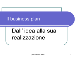 Il business plan