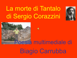 La morte di Tantalo di Sergio Corazzini