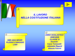 La Costituzione italiana