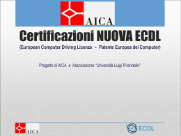 Certificazioni ECDL Perché Quale Come