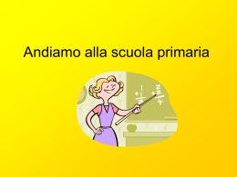 Andiamo alla scuola primaria?