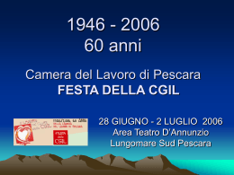 il programma dei festeggiamenti