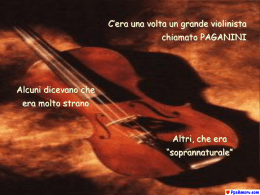 La lezione di Paganini