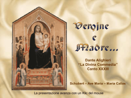 Vergine e Madre, dal canto XXXIII del Paradiso ( Divina Commedia)