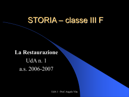 La Restaurazione