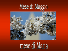 Maggio per Maria