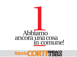 Diapositiva 1 - Roberto Corti