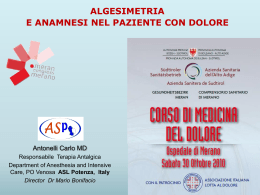 Misura del dolore: credere per curare