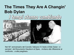 The Times They Are A Changin` Bob Dylan