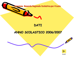 Lazio - Istruzione 2006-2007