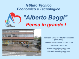 scoprilo qui - ITCG Alberto Baggi