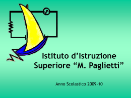 Versione IPIA proiettabile - Istituto d`istruzione superiore M. Paglietti