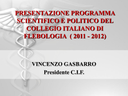 Scarica Programma - Collegio Italiano di Flebologia