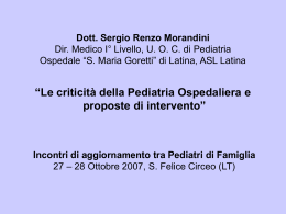 Sergio Morandini - Ordine Medici Latina